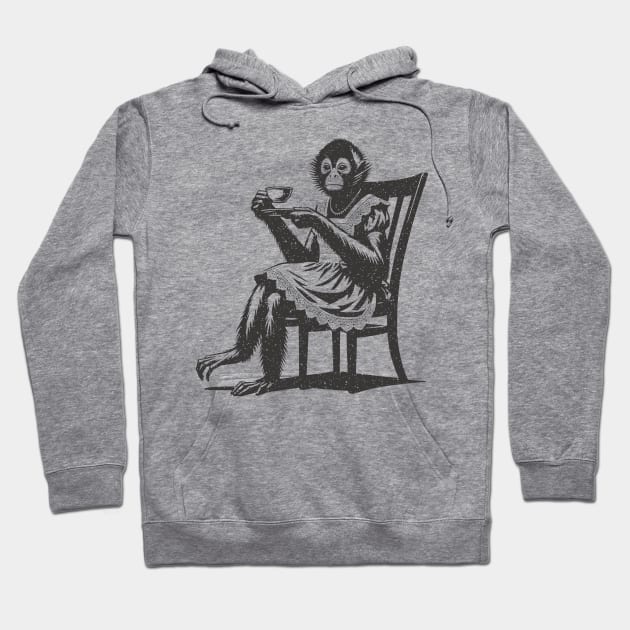 Spider Monkey Tea Time Hoodie by JSnipe